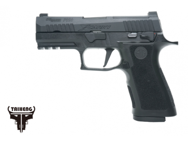 T SIG SAUER P320 XCARRY GREEN GAS AIRSOFT PISTOL Black